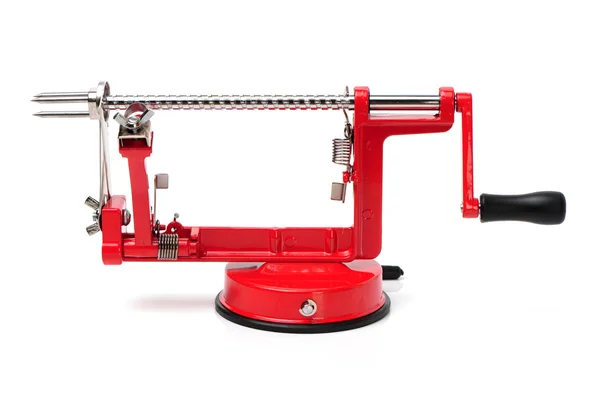 Apple peeler on white — Stock Photo, Image