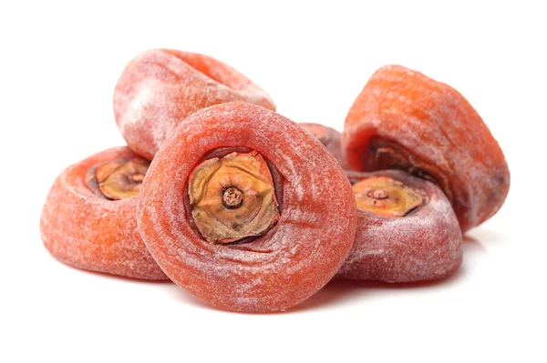 Suszone persimmons na biały — Zdjęcie stockowe