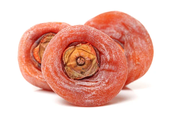 Dried persimmons on white — Stock Photo, Image