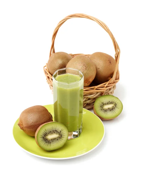 Kiwi šťávy a ovoce — Stock fotografie
