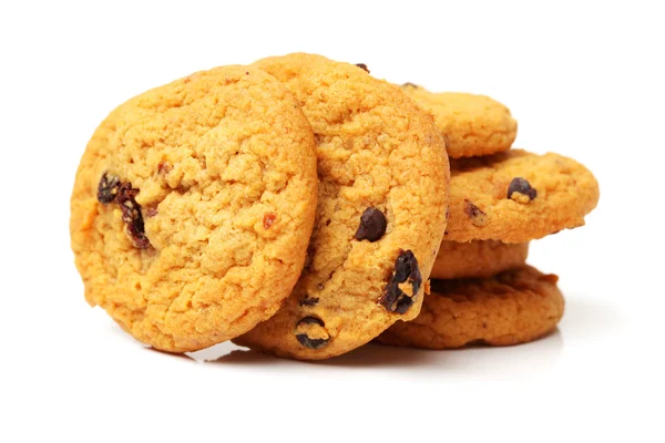 Biscoitos saborosos com chocolate — Fotografia de Stock