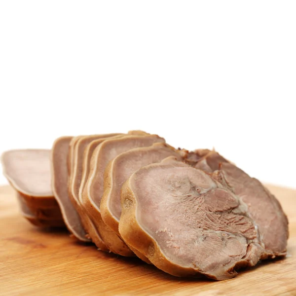 Gekochte Schweinezunge — Stockfoto