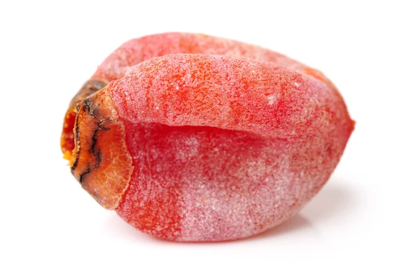 Dried persimmon on white — Stock Photo, Image