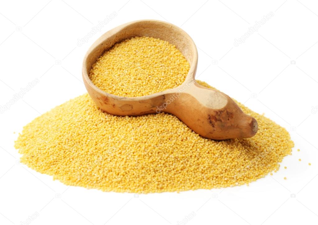 Yellow millet isolated