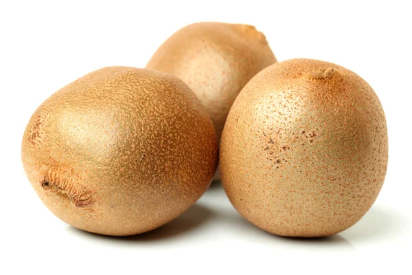 Whole kiwi fruits on white — Stock Photo, Image