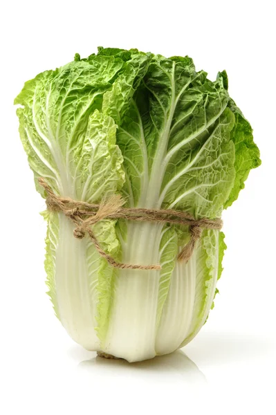 Chinese cabbage on white — Stock Photo, Image