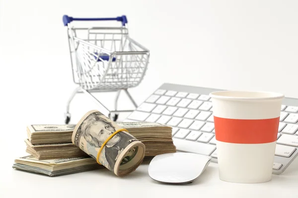 Internet online nakupování koncepce — Stock fotografie