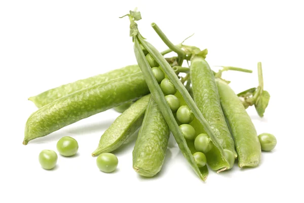 Fresh peas  on white — Stock Photo, Image