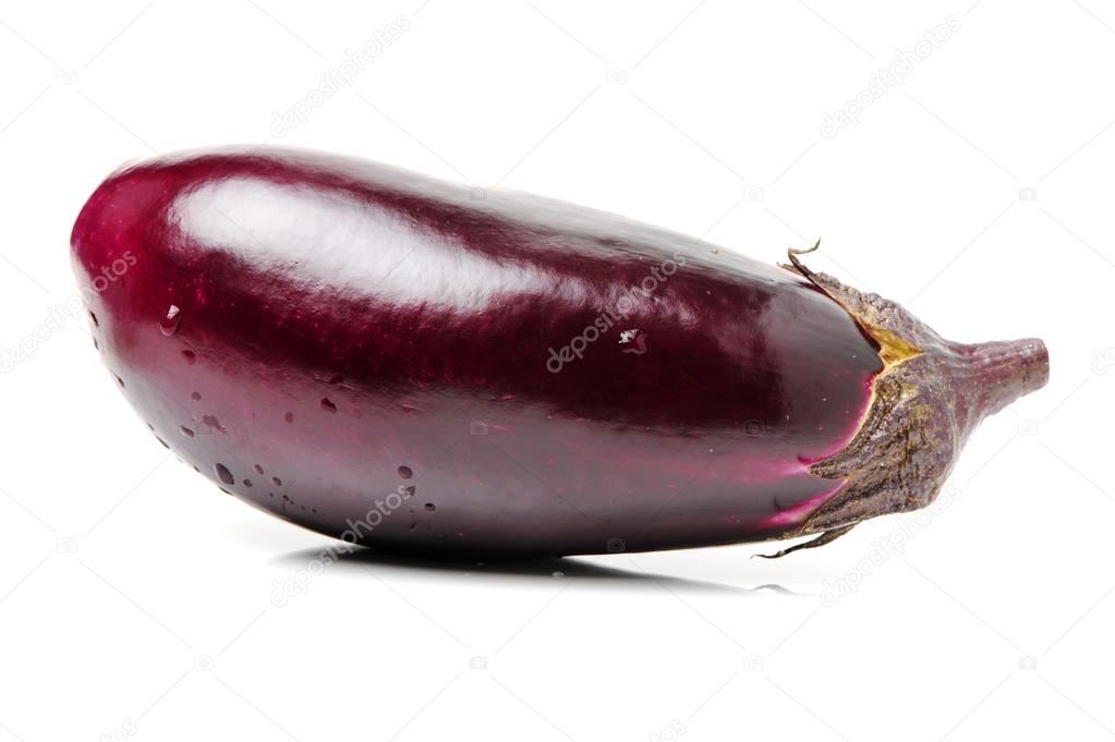 Fresh eggplant  white