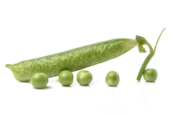 Fresh peas  on white — Stock Photo, Image