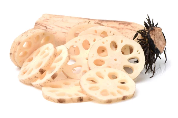 Lotus root on white — Stock Photo, Image