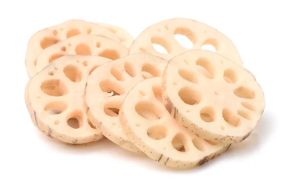 Lotus root on white — Stock Photo, Image