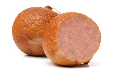 Haşlanmış jambon sosis pişmiş