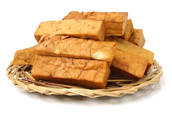 Rodajas de tofu marrón —  Fotos de Stock
