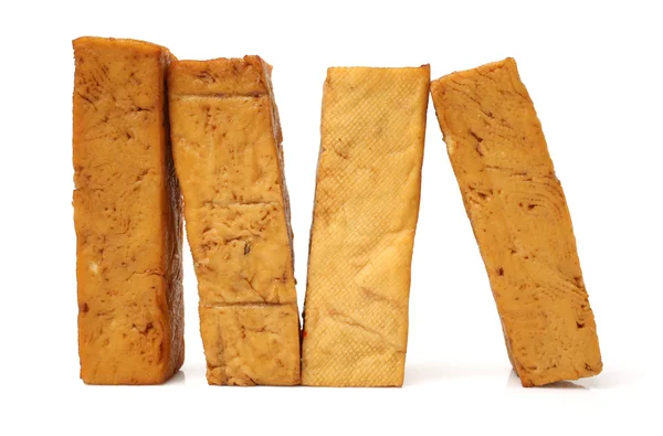 Brown Tofu slices — Stock Photo, Image