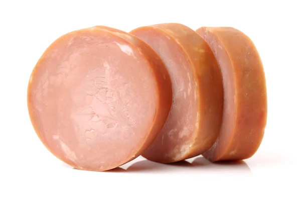 Saucisse de jambon bouillie cuite — Photo