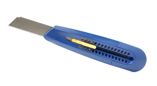 Blue cutter knife — Stock Photo, Image