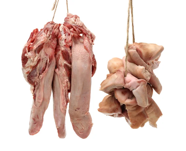 Snuit varkens en varkensvlees tongen — Stockfoto