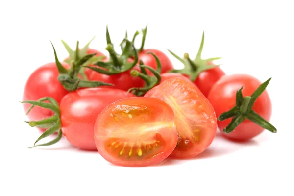 Сherry tomatoes on a white — Stock Photo, Image