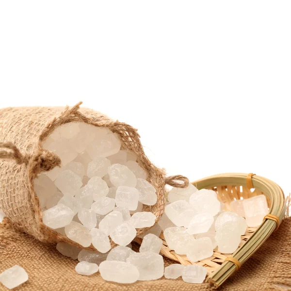 Rock sugar on white — Stock Photo, Image