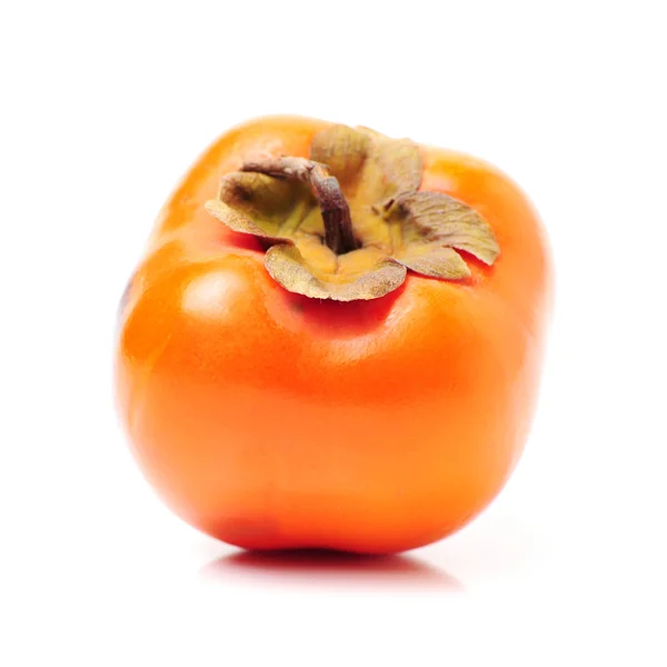 Whole persimmon on white — Stock Photo, Image