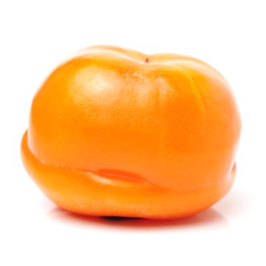 Beyaz üzerine bütün Trabzon hurması