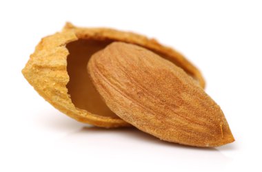 badem fındık üzerinde beyaz