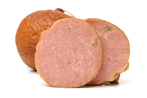 Gekookte ham worst gekookt — Stockfoto