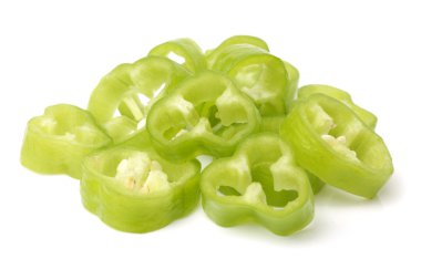 Kesilerek yeşil biber