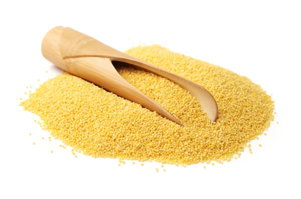 Sárga kukorica gabonafélék zúzott — Stock Fotó