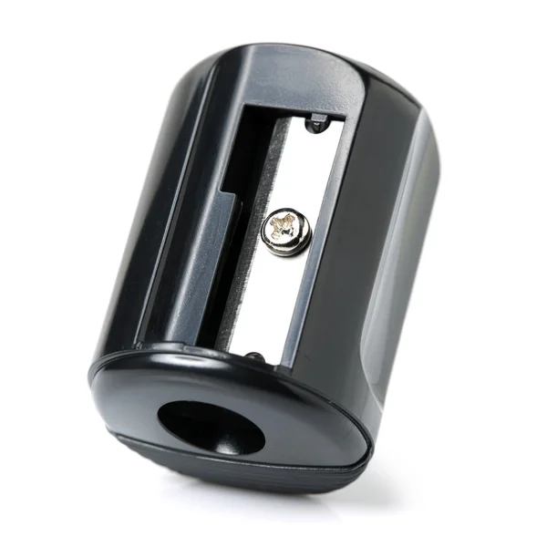 Black sharpener on white — Stock Photo, Image