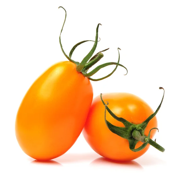 Два оранжевых помидора — стоковое фото