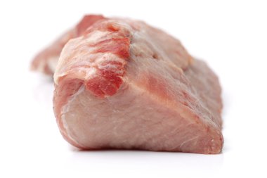 pişmemiş domuz eti beyaz