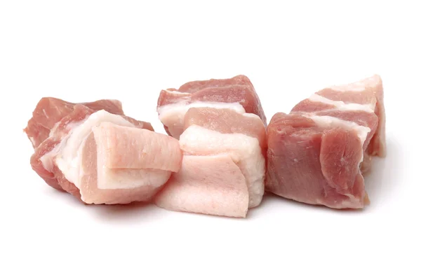 Raw pork meat on white — Stock Photo, Image