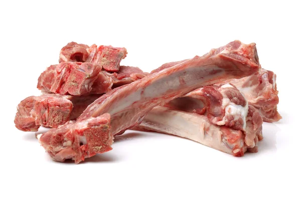 Costillas de cerdo sobre blanco — Foto de Stock