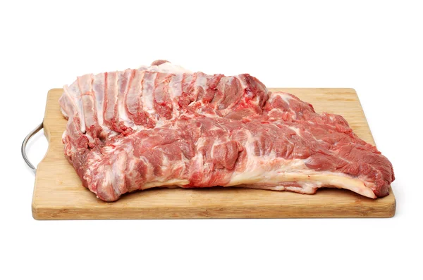 Pork ribs on white — Stock Photo, Image