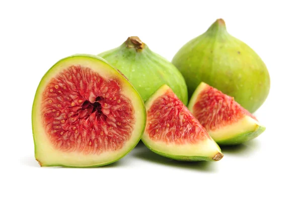 Whole and sliced Ripe figs — Stock Photo, Image