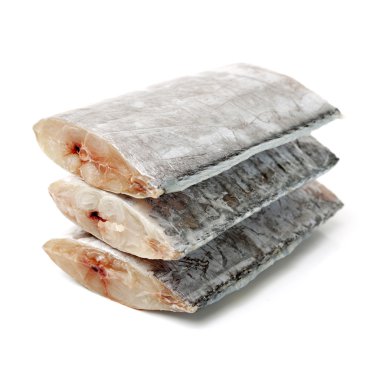 beyaz üzerine taze balık