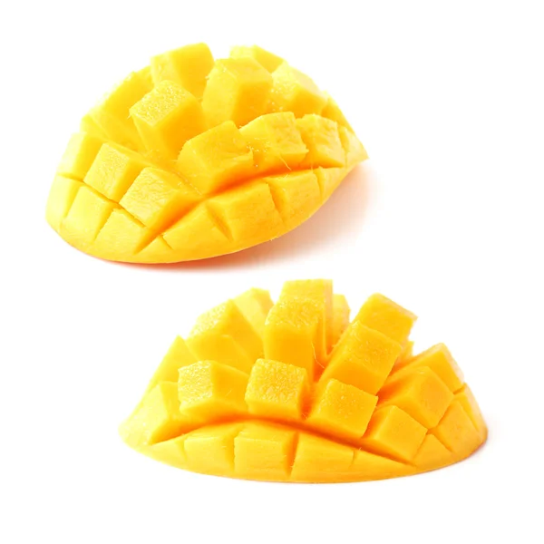 Mango slice cut to cubes — Stock Photo © jianghongyan 52420715