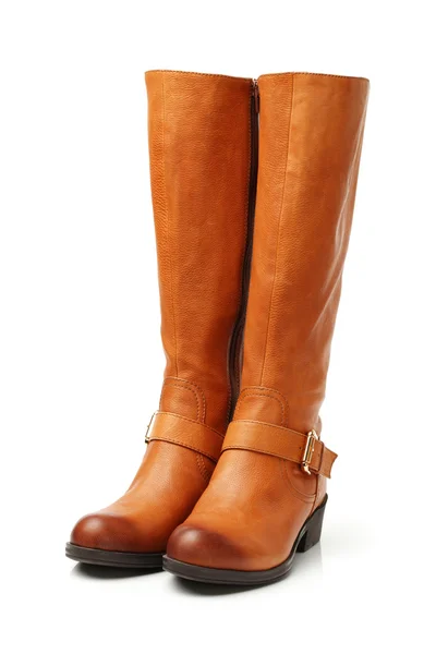 Ginger brown boots — Stock Photo, Image