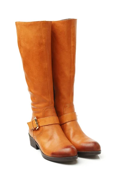 Imbir brązowy buty — Zdjęcie stockowe