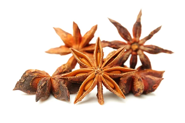 Star anise on white — Stock Photo, Image