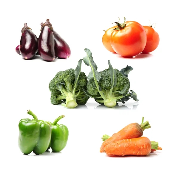 Färska grönsaker collage — Stockfoto