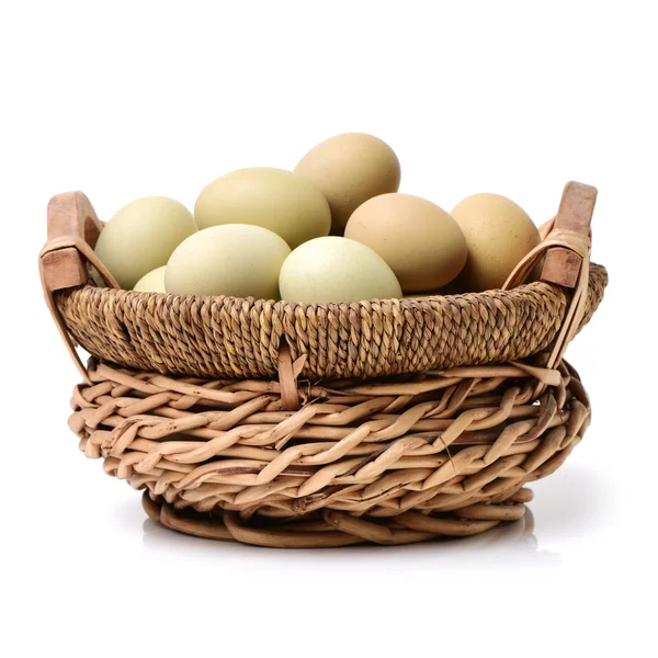 在白色的鸡蛋集合 — 图库照片