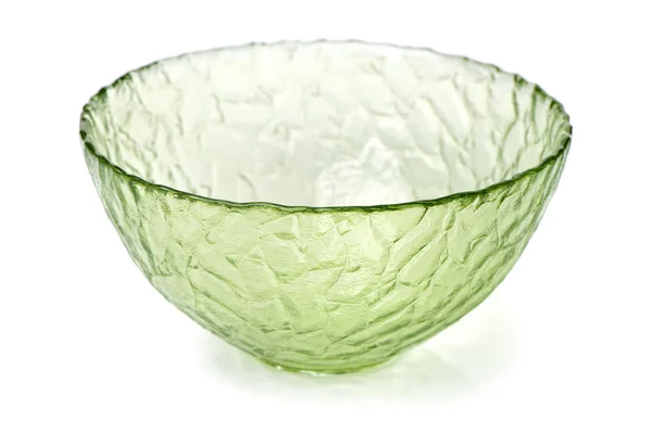 Tigela de vidro verde — Fotografia de Stock