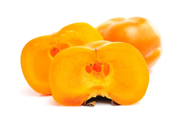 Fresh persimmon on white — Stock Photo, Image