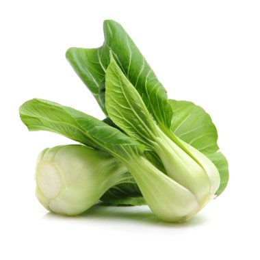 Beyaz üzerine küçük Çin lahanası