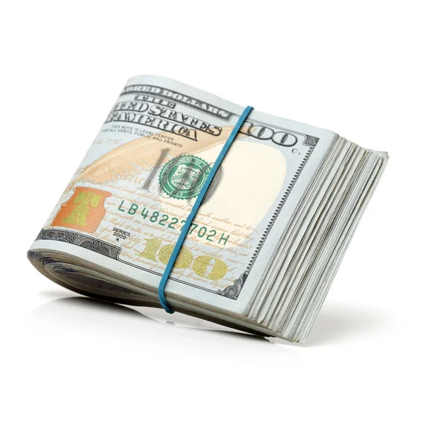 Hundred dollar bills — Stock Photo, Image