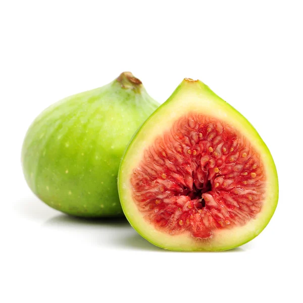 Whole and sliced figs — Stock Photo, Image