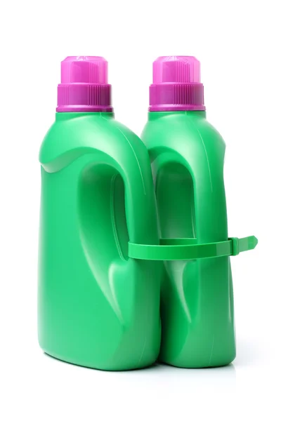 Contenitori per detergenti plastici — Foto Stock